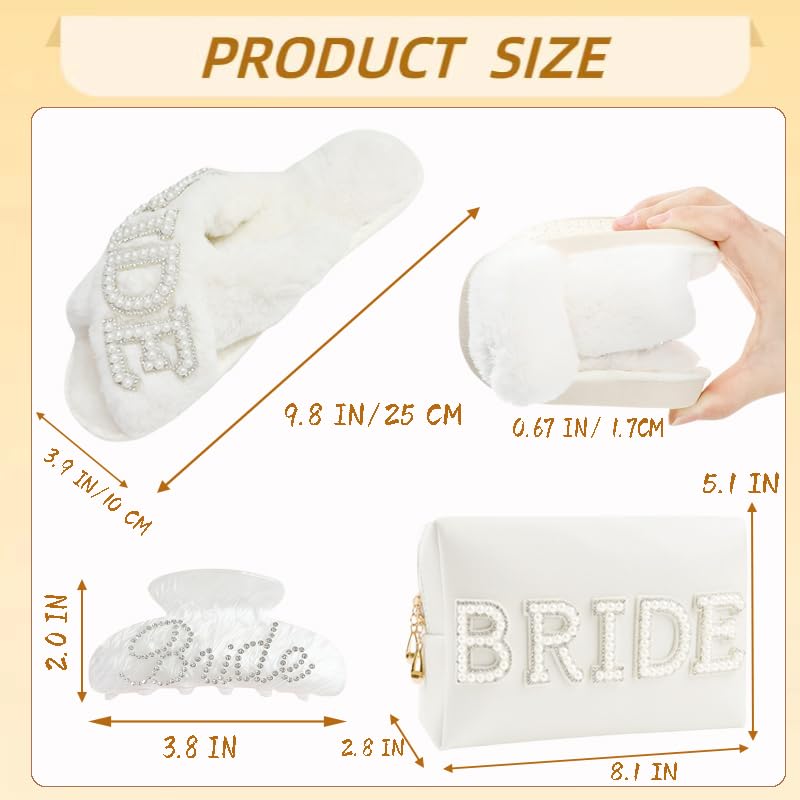Kovewon gift set with makeup bag, slippers, and hair clip on display