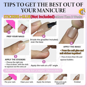 KQueenest Cat Eye Press on Nails in packaging