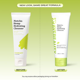 KraveBeauty Matcha Hemp Hydrating Cleanser 120 mL back view