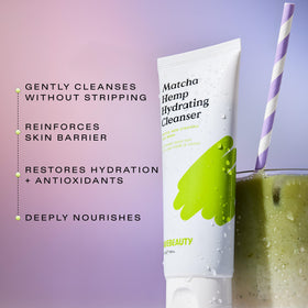 KraveBeauty Matcha Hemp Hydrating Cleanser 120 mL side view