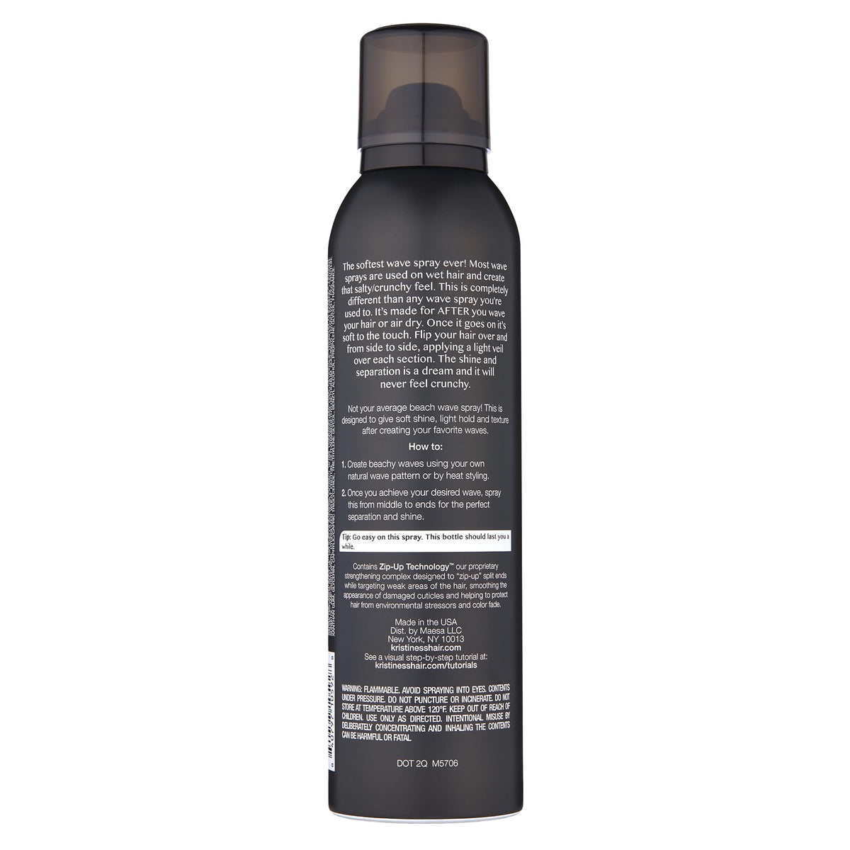 Kristin Ess Beach Wave Hair Spray 6.7 oz back view