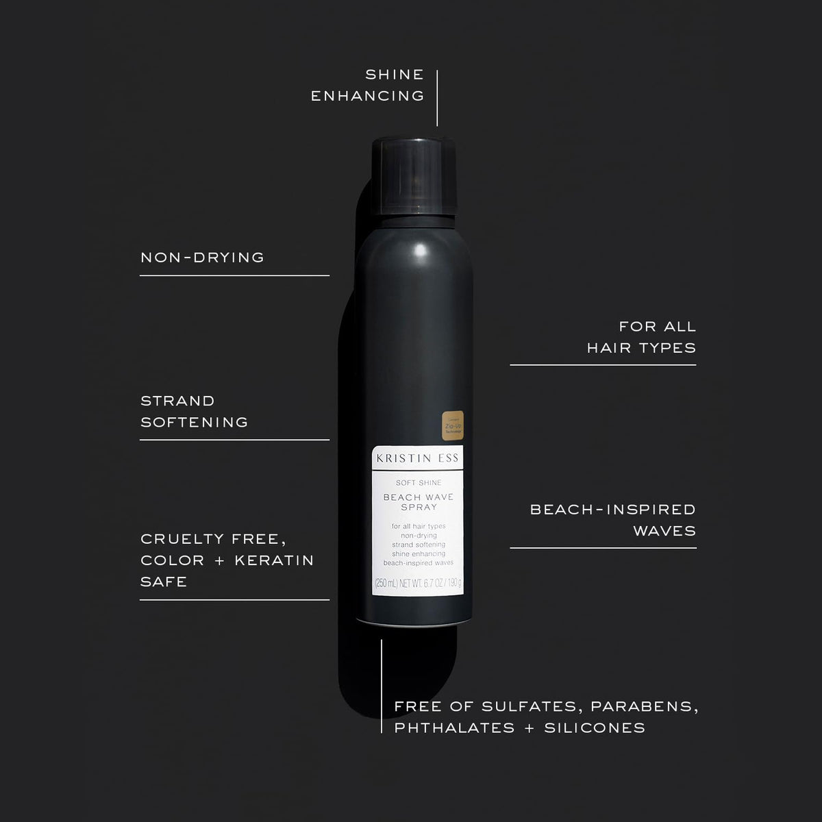 Kristin Ess Beach Wave Hair Spray 6.7 oz with mist effect