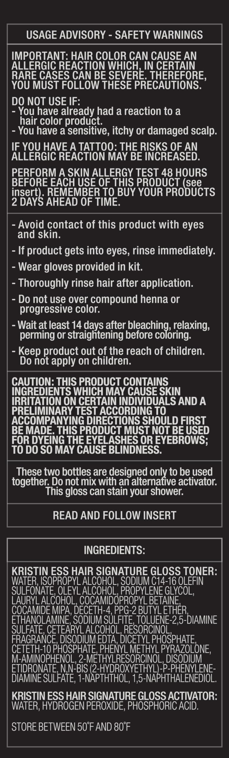Kristin Ess Hair Gloss Bittersweet Dark Brunette mixed bottles