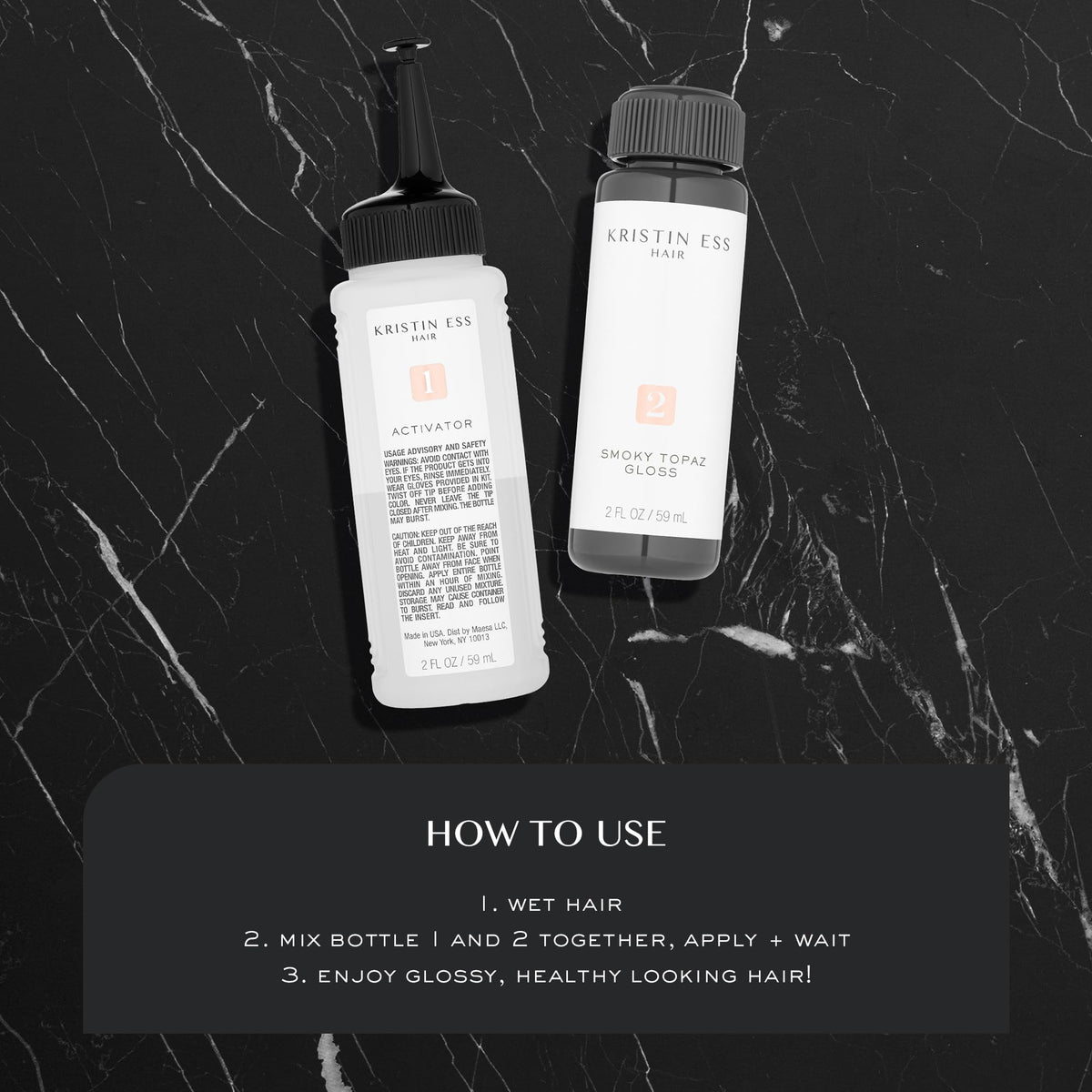 Kristin Ess Hair Gloss Black Iris product details