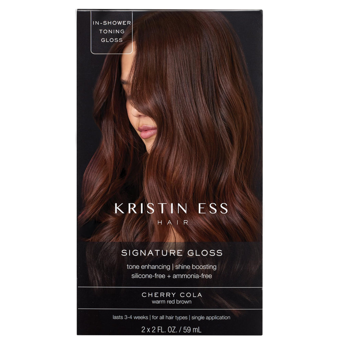 Kristin Ess Hair Gloss Cherry Cola front view