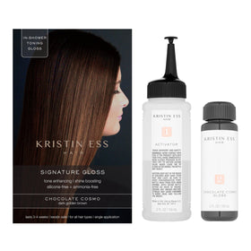 Kristin Ess Hair Gloss Chocolate Cosmo bottle back view