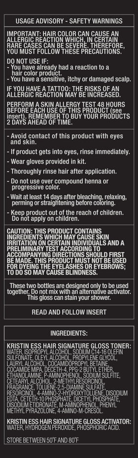 Kristin Ess Hair Gloss Chocolate Cosmo mixed bottles