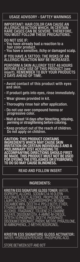 Kristin Ess Hair Gloss Winter Wheat application process in shower
