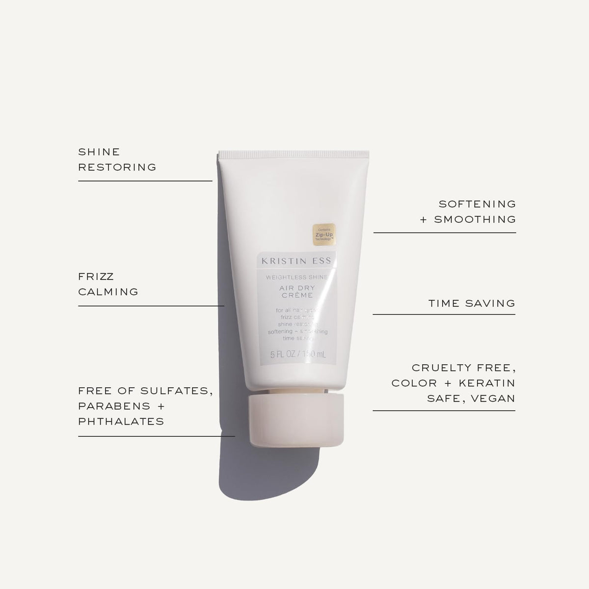 Kristin Ess Hair Weightless Shine Air Dry Cream 181g packaging