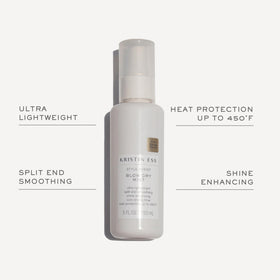 Kristin Ess Hydrating Heat Protection Spray back view showing ingredients