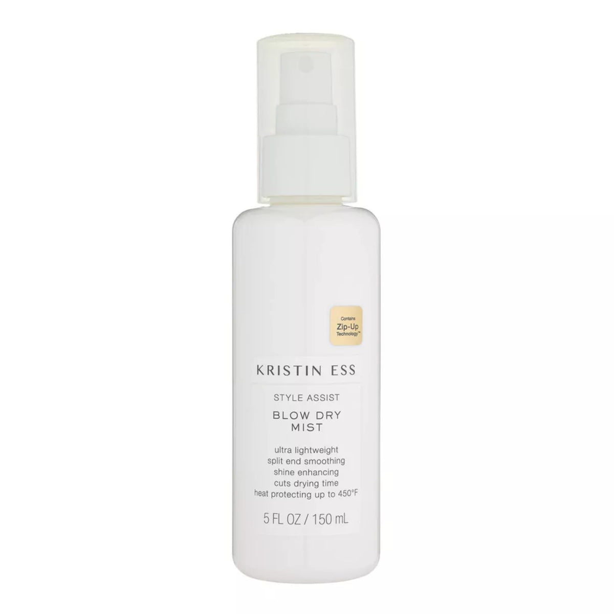 Kristin Ess Hydrating Heat Protection Spray front view with pear fragrance