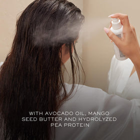 Kristin Ess Hydrating Heat Protection Spray with hair styling tools