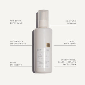 Kristin Ess Leave-In Conditioner application on hair