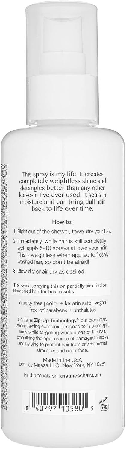 Kristin Ess Leave In Conditioner Spray bottle side view