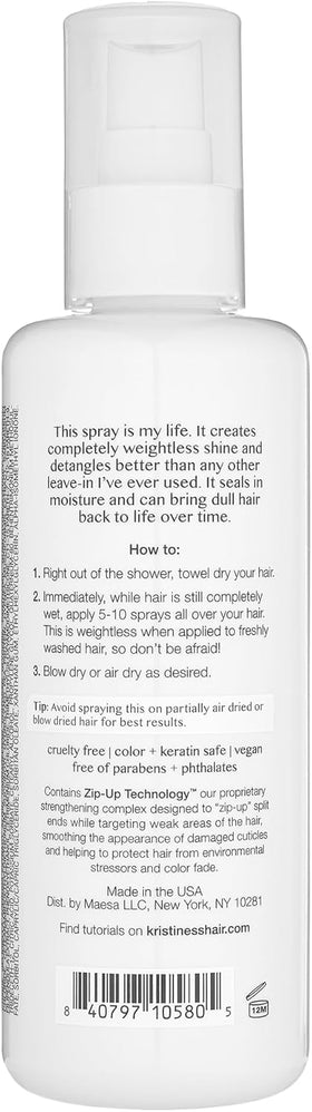 Kristin Ess Leave In Conditioner Spray bottle side view