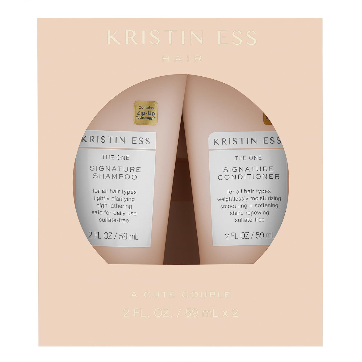 Kristin Ess Travel Size Shampoo and Conditioner Set front view