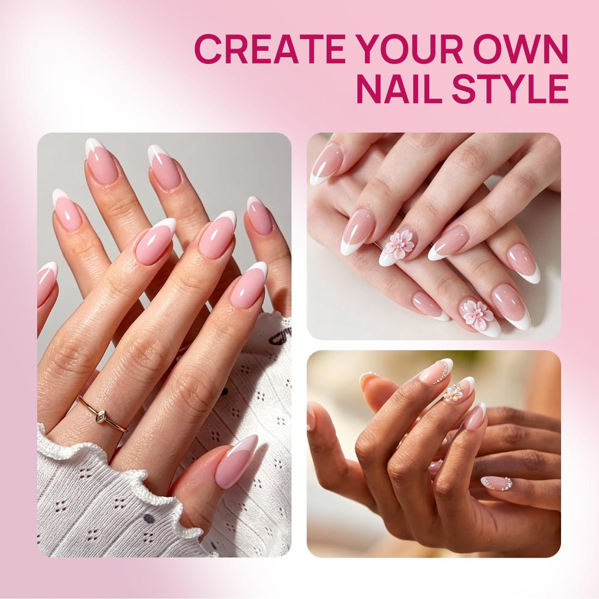 Krofaue nail tips packaging with 150 pieces shown