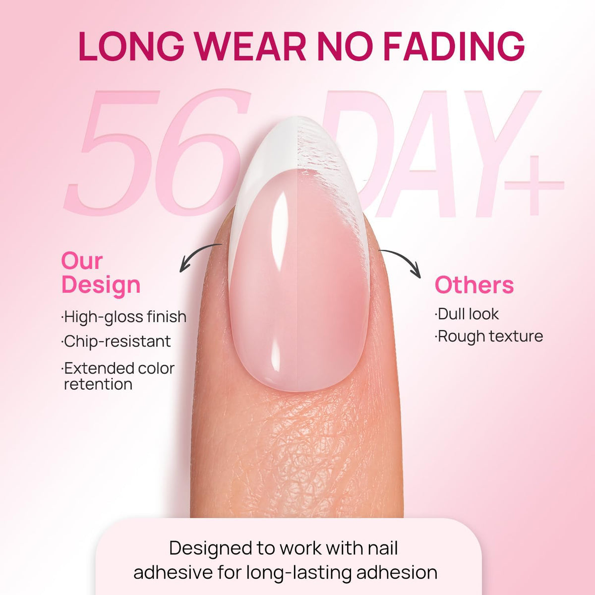 Krofaue nail tips showing various sizes in packaging