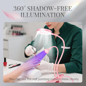 krofaue UV Nail Lamp showing dual light mode settings