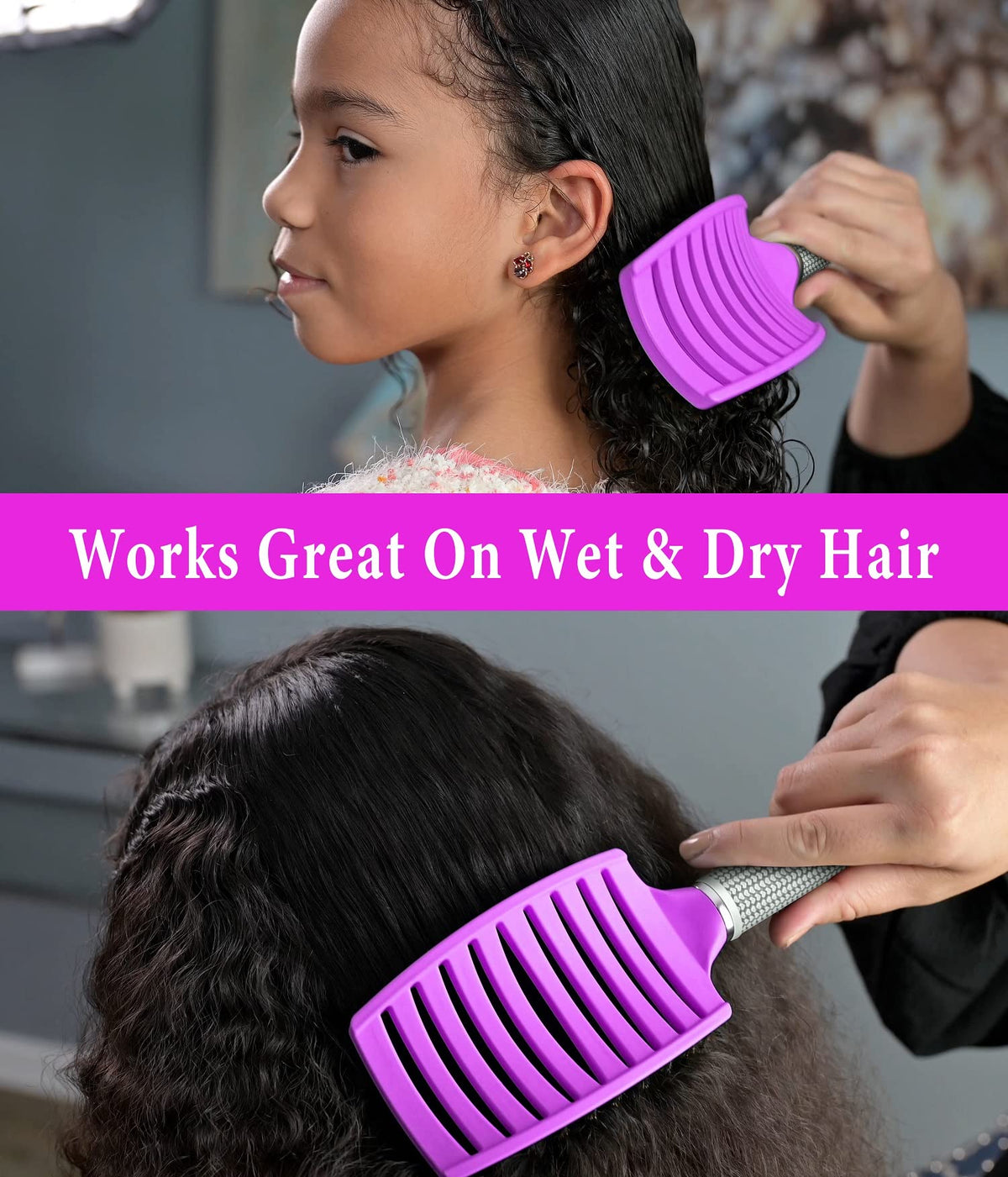KTKUDY Detangling Brush displayed with gift wrapping