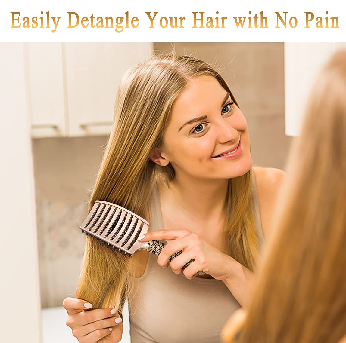 KTKUDY Detangling Brush displaying lightweight design