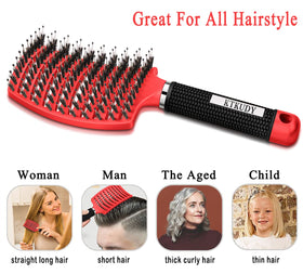 KTKUDY Detangling Brush in a family setting