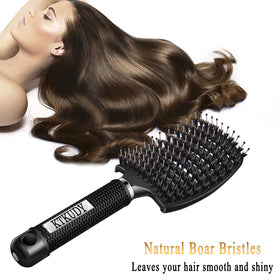 KTKUDY Detangling Brush on a bathroom counter