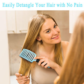 KTKUDY Detangling Brush on a bathroom counter