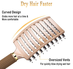 KTKUDY Detangling Brush on a bathroom counter