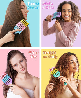 KTKUDY Detangling Brush packaging on display