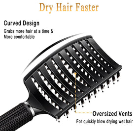 KTKUDY Detangling Brush showing bristles close-up