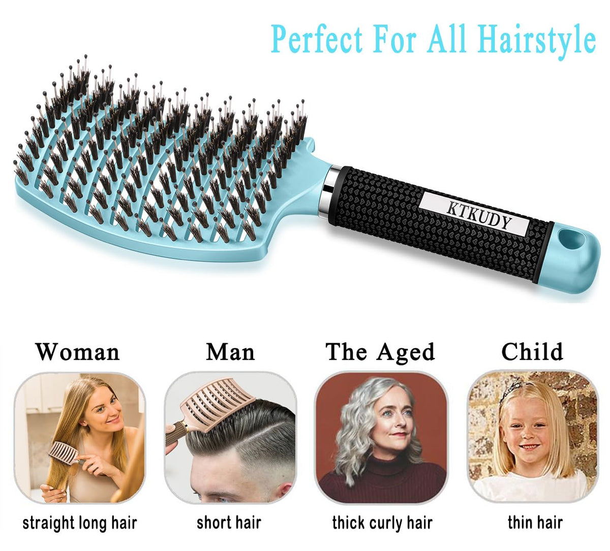 KTKUDY Detangling Brush with packaging