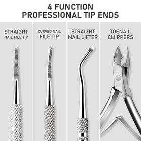 KuanStore ingrown toenail clippers close-up showing precision blades