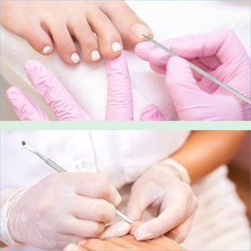 KuanStore nail tools set displayed with a gift box