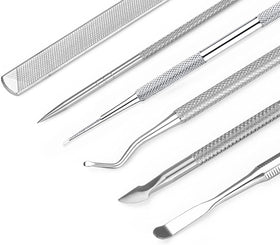 KuanStore pedicure kit tools arranged on a white background