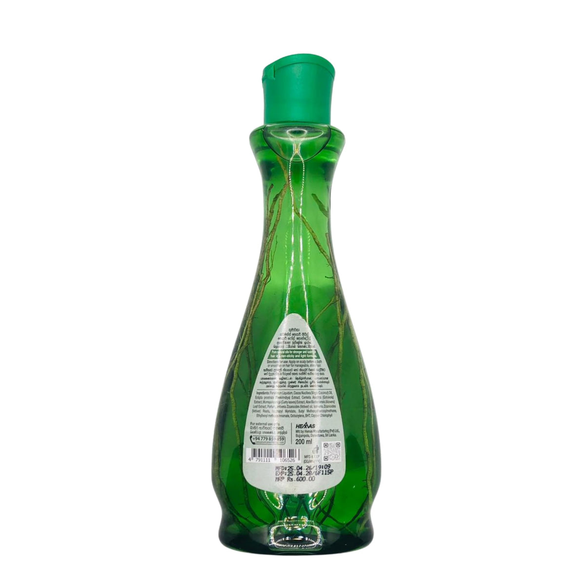 Kumarika Hair Oil bottle side view showcasing non-sticky formula
