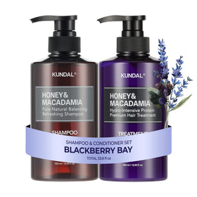 KUNDAL Honey & Macadamia Shampoo & Conditioner Set front view