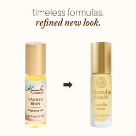 Kuumba Made Vanilla Bean Fragrance Oil Roll-On bottle with cap