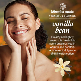 Kuumba Made Vanilla Bean Fragrance Oil Roll-On on a wooden table