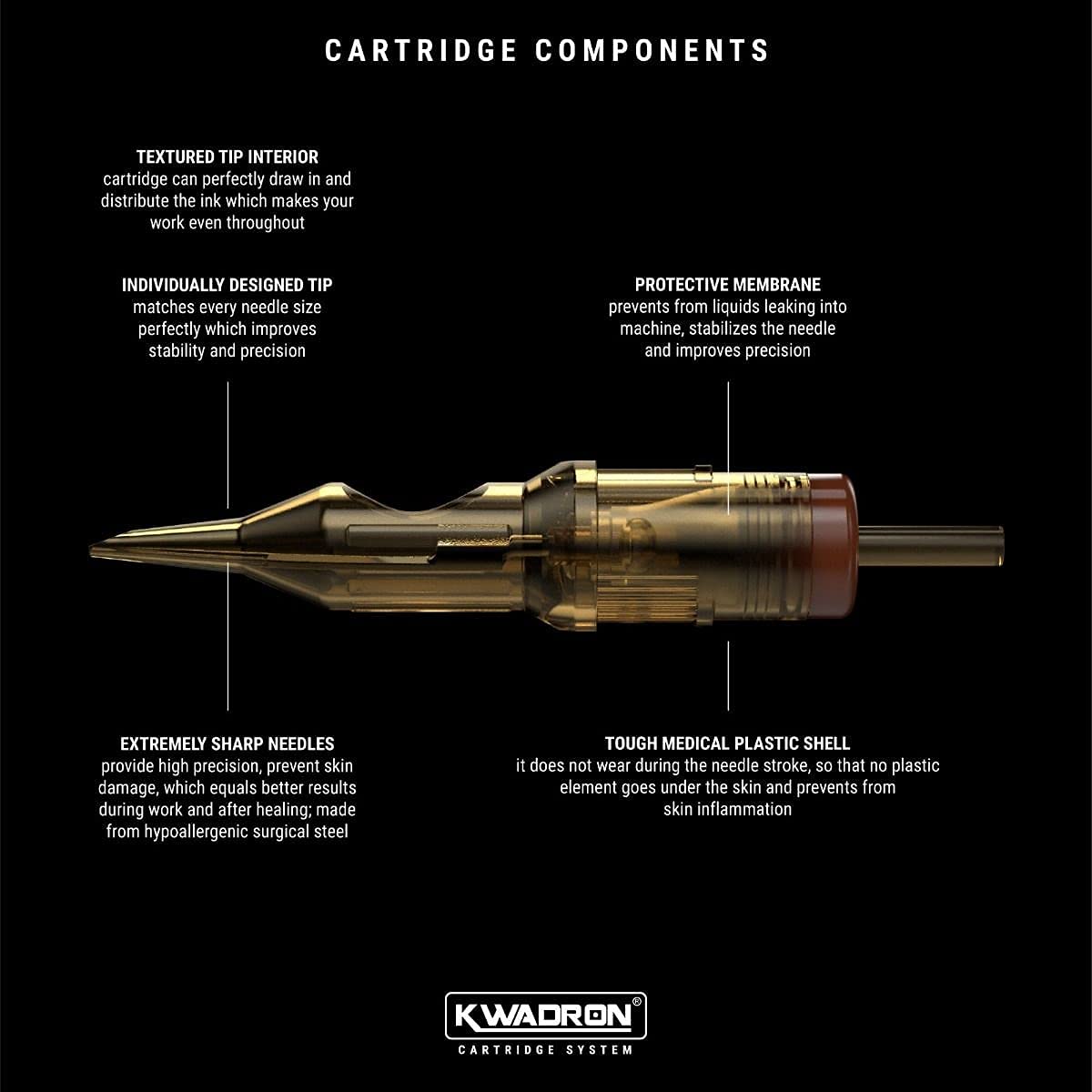 Kwadron Tattoo Cartridge Needles 35/7SEMLT packaging details