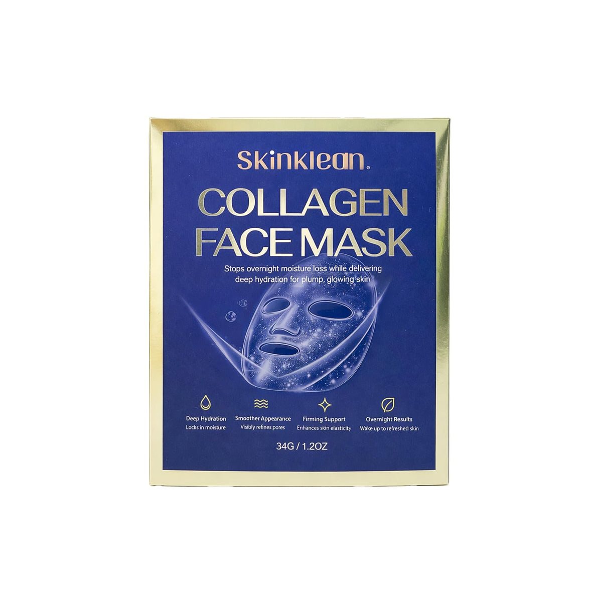 Kymezol SkinKlean Collagen Face Mask 9 Pack front view