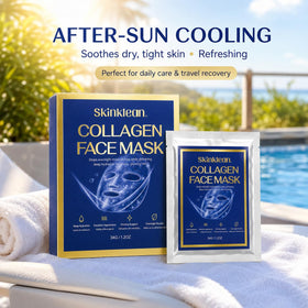 Kymezol SkinKlean Collagen Face Mask with ingredients list