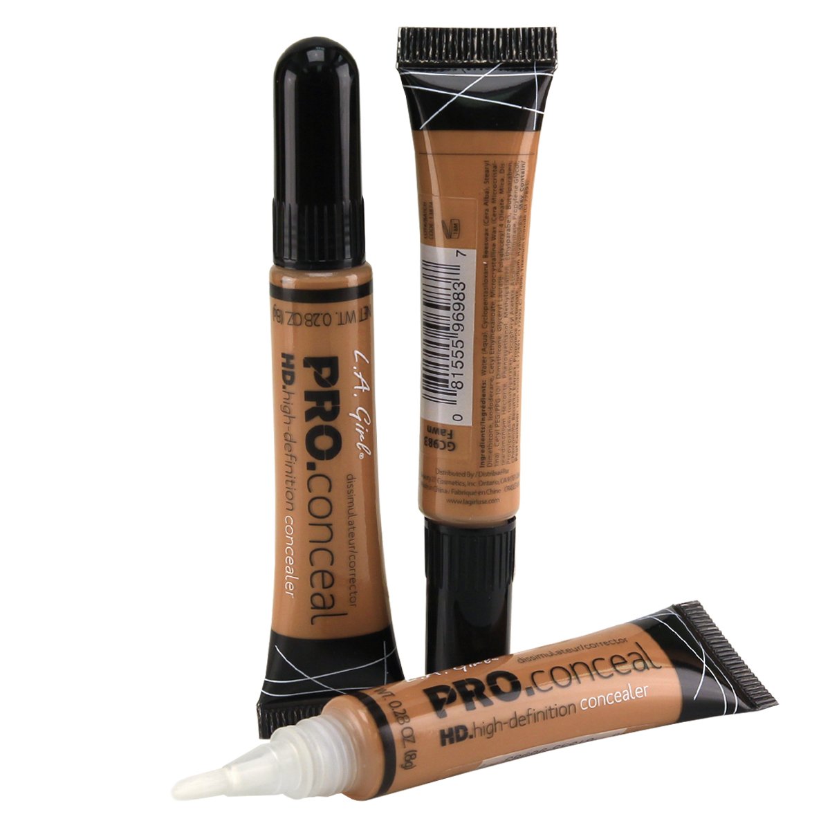 L.A. Girl HD Conceal Pro Concealer tube showing lightweight cream texture