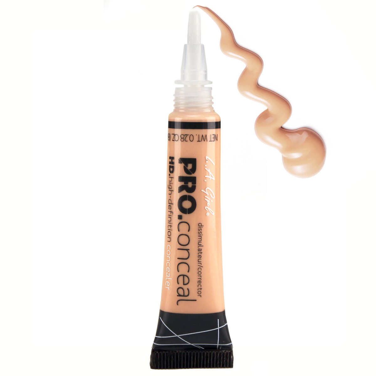 L.A. Girl HD Pro Conceal Light Ivory 3 pack displayed on a makeup table