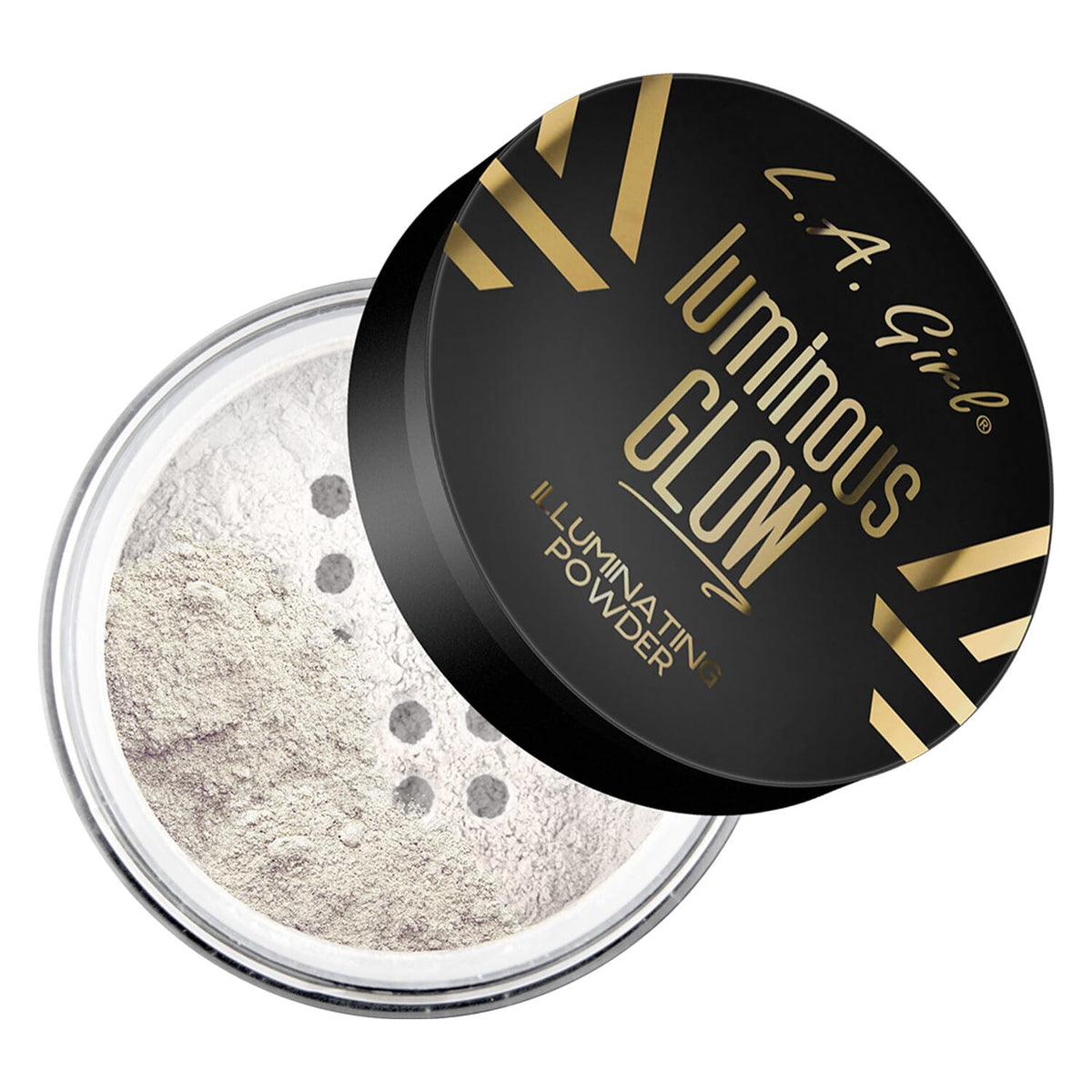 L.A. Girl Illuminating Glow Powder 24K on skin swatch