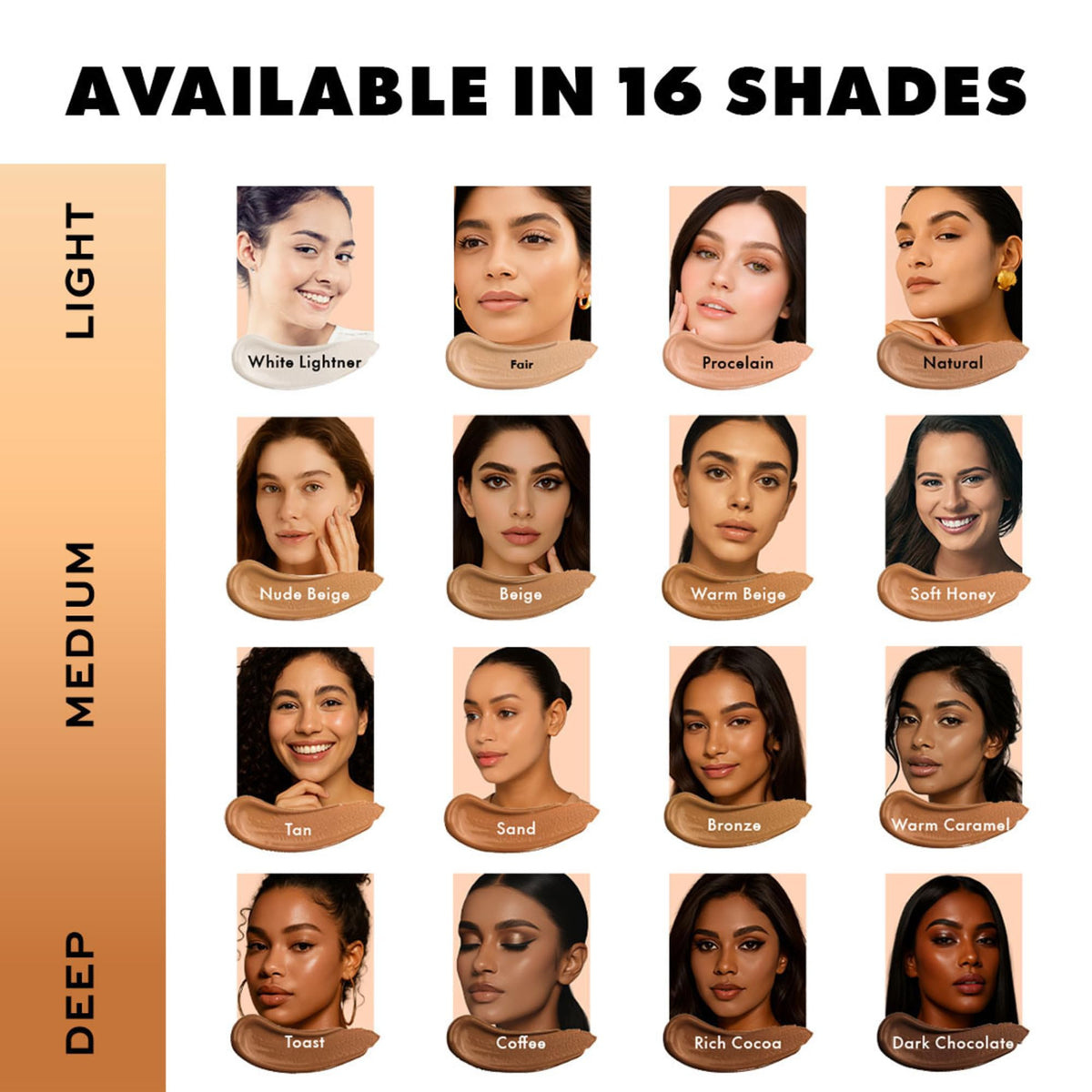 L.A. Girl Pro Coverage Liquid Foundation Bronze application with brush