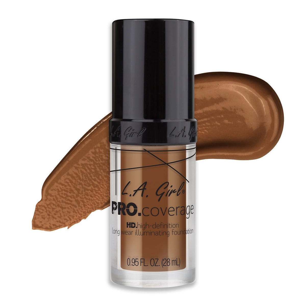 L.A. Girl Pro Coverage Liquid Foundation Coffee bottle side view