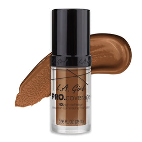 L.A. Girl Pro Coverage Liquid Foundation Coffee bottle side view
