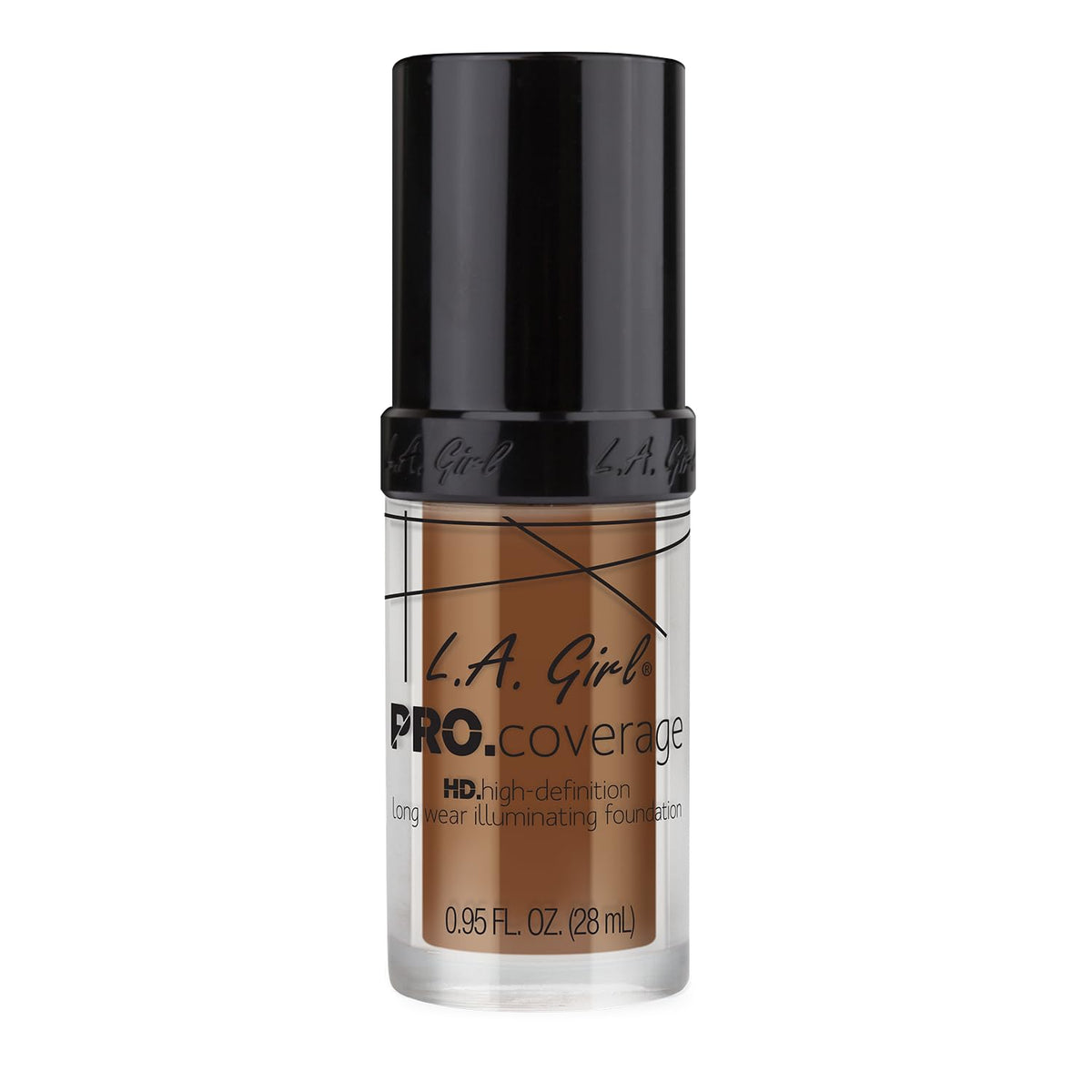 L.A. Girl Pro Coverage Liquid Foundation Coffee texture swatch