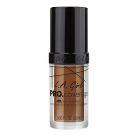 L.A. Girl Pro Coverage Liquid Foundation Coffee texture swatch